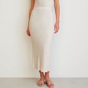 Mango Bodycon Midi Knit Skirt